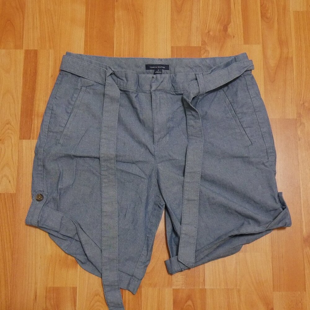 Tommy Hilfiger Women Shorts Size 8 Blue Mini Casual High Waist Booty Shorts